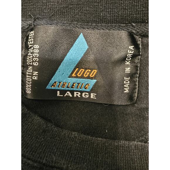 Vintage Logo Athletic Embroidered Pittsburgh Steelers NFL Sweatshirt Large Black - Picture 3 of 9